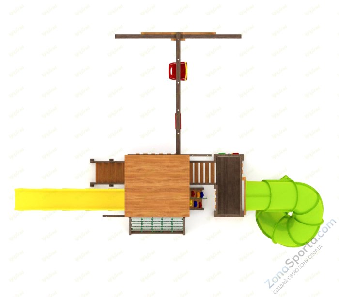 Детская площадка IgraGrad Панда Фани Gride с трубой 2,1м Детская площадка IgraGrad Панда Фани Gride с трубой 2,1м