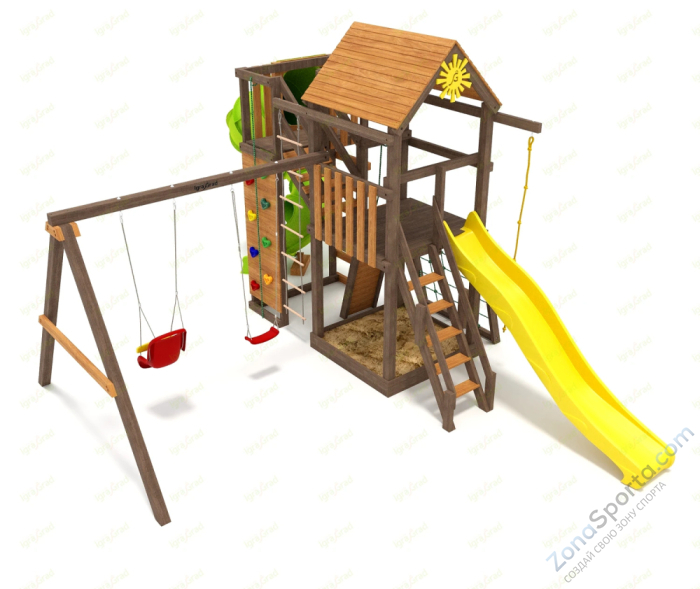 Детская площадка IgraGrad Панда Фани Gride с трубой 2,1м Детская площадка IgraGrad Панда Фани Gride с трубой 2,1м