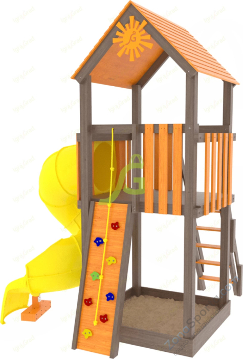 Детская площадка IgraGrad Панда Фани Tower с трубой Детская площадка IgraGrad Панда Фани Tower с трубой