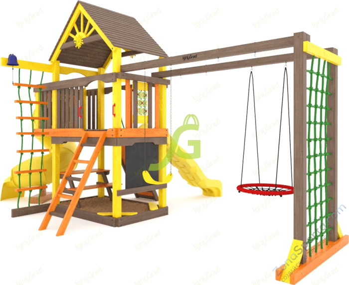 Детская площадка IgraGrad Шато с трубой (Дерево) мод.2 Детская площадка IgraGrad Шато с трубой (Дерево) мод.2