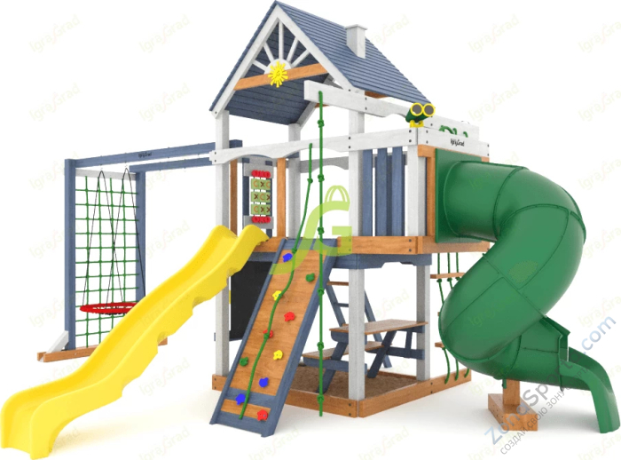 Детская площадка IgraGrad Шато с трубой (Дерево) мод.1 Детская площадка IgraGrad Шато с трубой (Дерево) мод.1