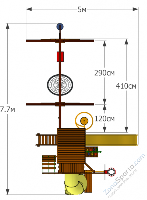Детская площадка Mark Spring Turbo 11 Детская площадка Mark Spring Turbo 11