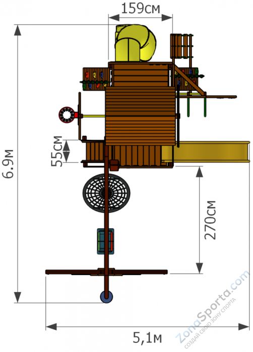 Детская площадка Мельница Marvill 5 Детская площадка Мельница Marvill 5