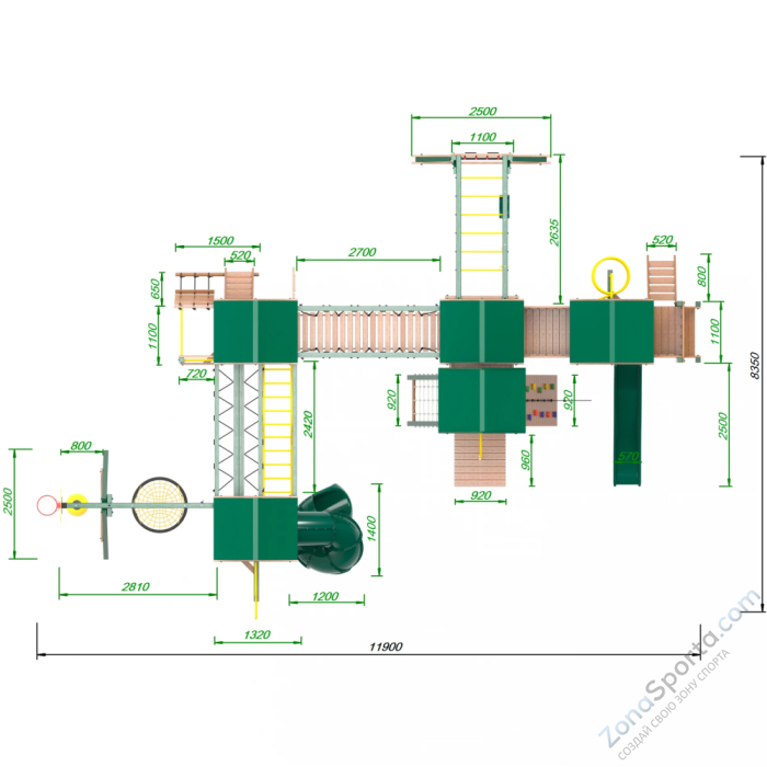 Детская площадка Пикник Форест БигСити Детская площадка Пикник Форест БигСити