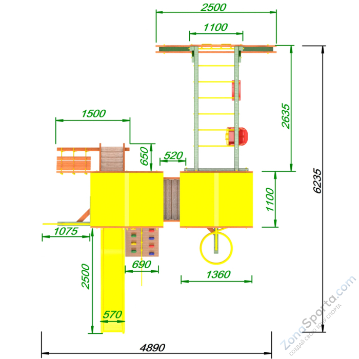 Детская площадка Пикник Вега Пацифик Light Детская площадка Пикник Вега Пацифик Light