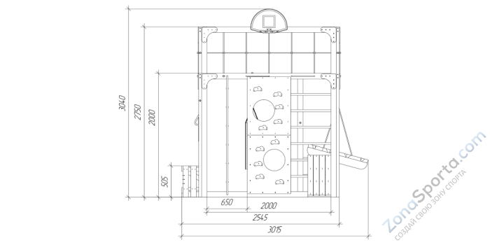 Детская площадка Савушка Куб-1 (Серый) с гамаком для йоги Детская площадка Савушка Куб-1 (Серый) с гамаком для йоги