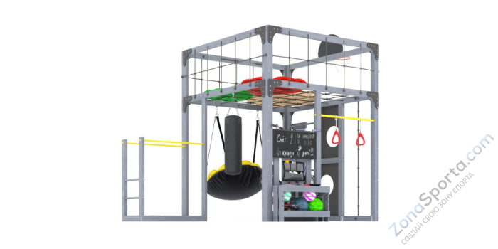 Детская площадка Савушка Куб-1 (Серый) с подушками Детская площадка Савушка Куб-1 (Серый) с подушками