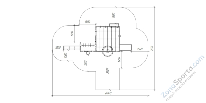 Детская площадка Савушка Куб-2 (Серый) Детская площадка Савушка Куб-2 (Серый)