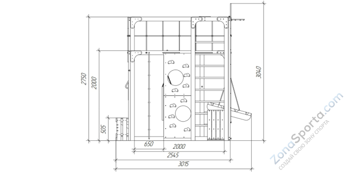 Детская площадка Савушка Куб-2 (Серый) Детская площадка Савушка Куб-2 (Серый)