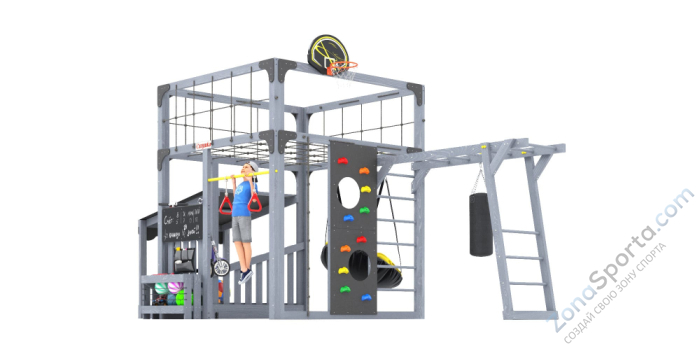 Детская площадка Савушка Куб-4 (Серый) Детская площадка Савушка Куб-4 (Серый)