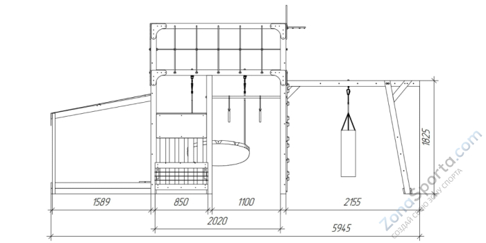 Детская площадка Савушка Куб-4 (Серый) Детская площадка Савушка Куб-4 (Серый)