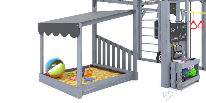 Детская площадка Савушка Куб-4 (Серый) Детская площадка Савушка Куб-4 (Серый)