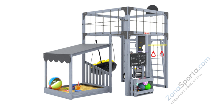 Детская площадка Савушка Куб-4 (Серый) Детская площадка Савушка Куб-4 (Серый)