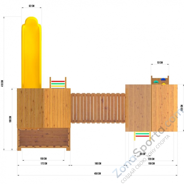 Детский игровой комплекс Jungle Palace Делюкс JВ3 Детский игровой комплекс Jungle Palace Делюкс JВ3