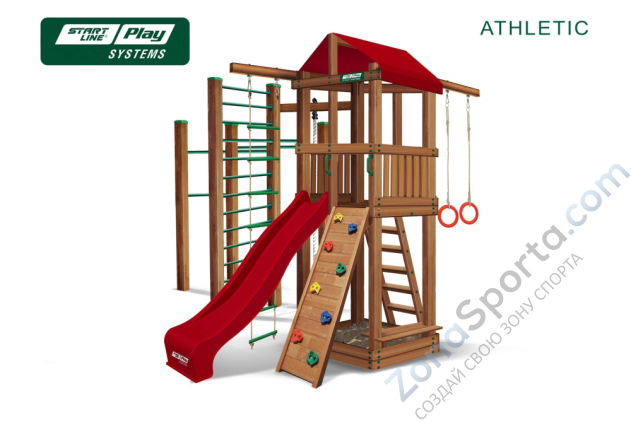 Детский городок SLP Systems Athletic премиум Кедр Детский городок SLP Systems Athletic премиум Кедр