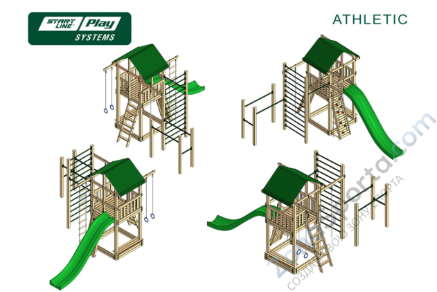 Детский городок SLP Systems Athletic стандарт Детский городок SLP Systems Athletic стандарт