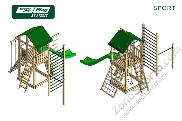 Детский городок SLP Systems Sport премиум Север Детский городок SLP Systems Sport премиум Север