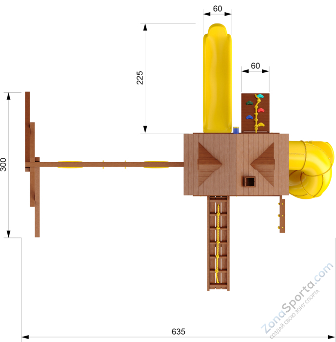 Детский игровой комплекс SunriseFort-3 Детский игровой комплекс SunriseFort-3