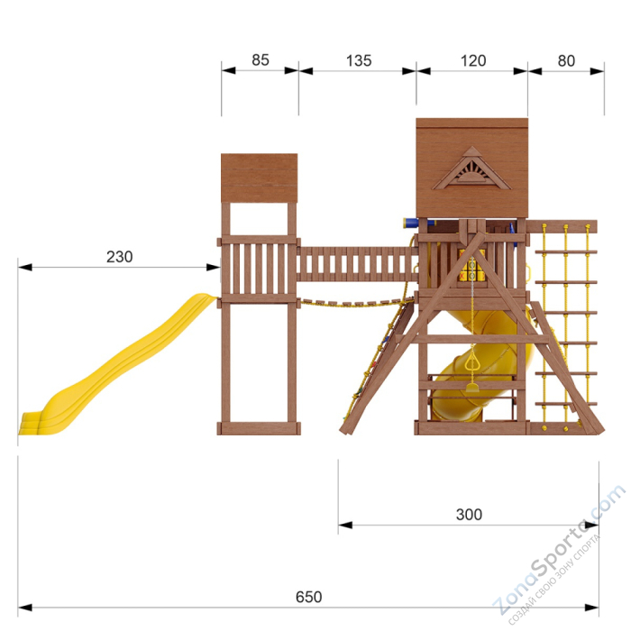 Детский игровой комплекс SunriseFort-5 Детский игровой комплекс SunriseFort-5