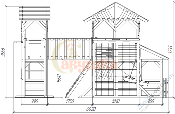 Детский игровой комплекс Савушка PlayHouse-5 Детский игровой комплекс Савушка PlayHouse-5