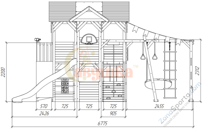 Детский игровой комплекс Савушка PlayHouse-5 Детский игровой комплекс Савушка PlayHouse-5