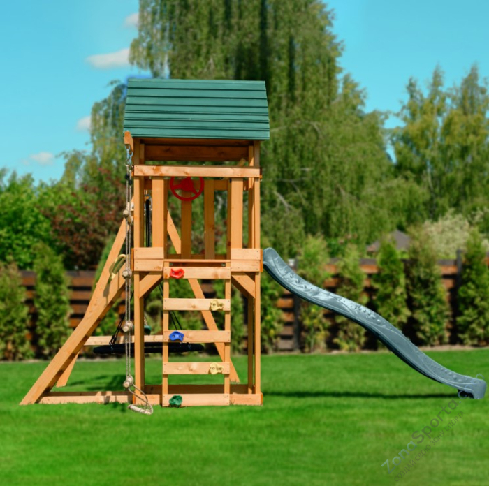 Детский игровой комплекс Unix Kids (6 in 1) Dark Green Детский игровой комплекс Unix Kids (6 in 1) Dark Green