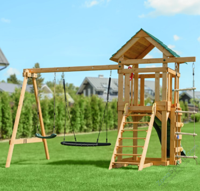 Детский игровой комплекс Unix Kids (6 in 1) Dark Green Детский игровой комплекс Unix Kids (6 in 1) Dark Green