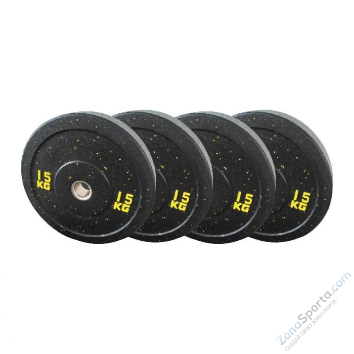 Диск бамперный черный 25 кг Fitex FTX-1037-25