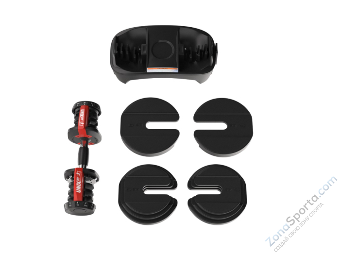 Гантель регулируемая UNIX Fit 40 кг Гантель регулируемая UNIX Fit 40 кг
