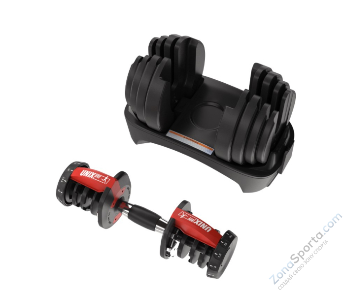 Гантель регулируемая UNIX Fit 40 кг Гантель регулируемая UNIX Fit 40 кг