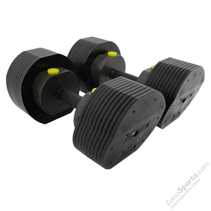 Гантели регулируемые MX Select MX55, вес 4.5-24.9 кг, 2 шт  Гантели регулируемые MX Select MX55, вес 4.5-24.9 кг, 2 шт