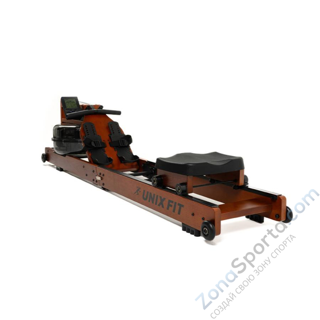 Гребной тренажер Unix Fit Wood Rower Dark Гребной тренажер Unix Fit Wood Rower Dark