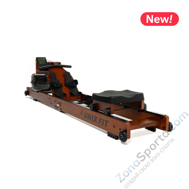 Гребной тренажер Unix Fit Wood Rower Dark Гребной тренажер Unix Fit Wood Rower Dark