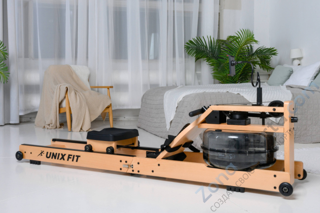 Гребной тренажер Unix Fit Wood Rower Light Гребной тренажер Unix Fit Wood Rower Light