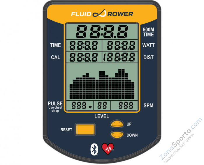 Гребной тренажер Fluid Rower Evolution E550 Гребной тренажер Fluid Rower Evolution E550
