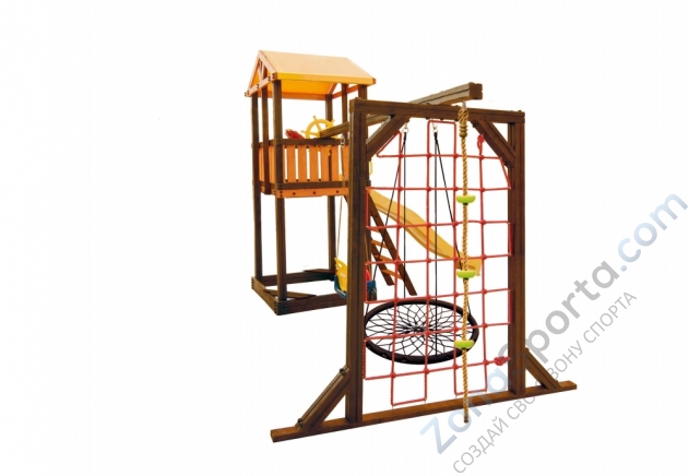 Игровой комплекс Perfetto sport Pitigliano-9 + качели Паутина Игровой комплекс Perfetto sport Pitigliano-9 + качели Паутина