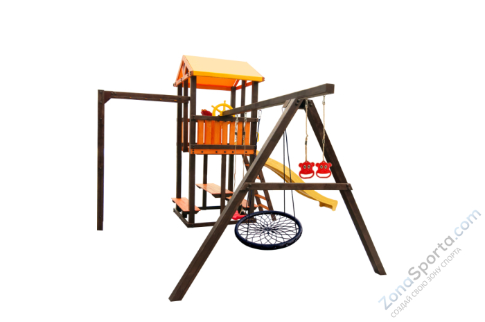 Игровой комплекс Perfetto sport Bari-6 + качели Паутина Игровой комплекс Perfetto sport Bari-6 + качели Паутина
