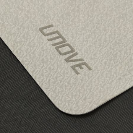 Коврик для фитнеса и йоги Umove TPE Mat 0,8 мм светло-серый
