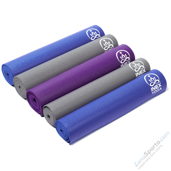 Коврик для йоги INEX Yoga Mat 170 x 60 x 0,35 см, фиолетовый Коврик для йоги INEX Yoga Mat 170 x 60 x 0,35 см, фиолетовый