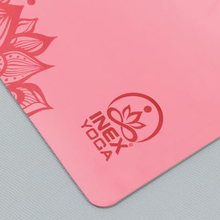 Коврик для йоги INEX Yoga PU Mat TPE c гравировкой розовый Коврик для йоги INEX Yoga PU Mat TPE c гравировкой розовый