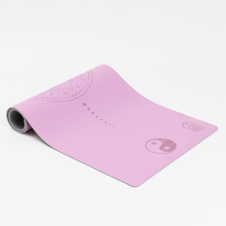 Коврик для йоги INEX Yoga PU Mat TPE c гравировкой сиреневый Коврик для йоги INEX Yoga PU Mat TPE c гравировкой сиреневый