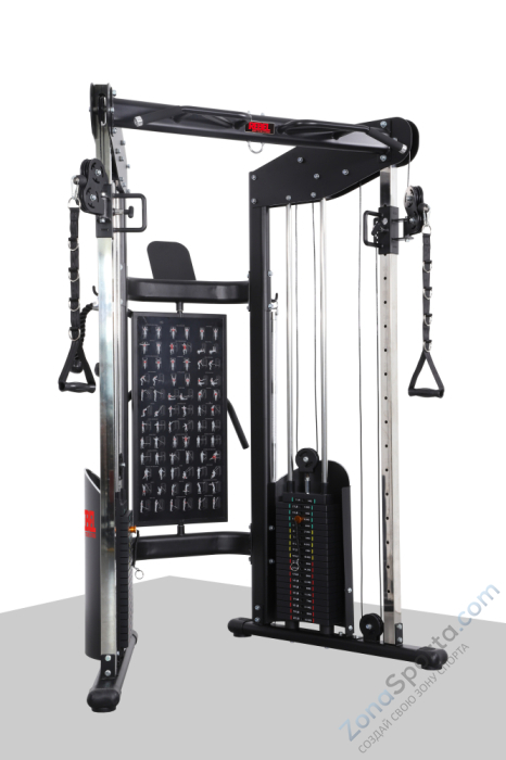 Кроссовер с двумя весовыми стеками по 90 кг Rebel RCCB37-90 Кроссовер с двумя весовыми стеками по 90 кг Rebel RCCB37-90