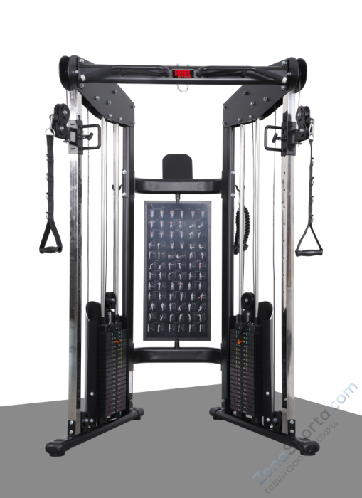 Кроссовер с двумя весовыми стеками по 90 кг Rebel RCCB37-90 Кроссовер с двумя весовыми стеками по 90 кг Rebel RCCB37-90