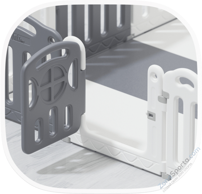 Манеж Unix Kids Classic 160x180 Grey Манеж Unix Kids Classic 160x180 Grey