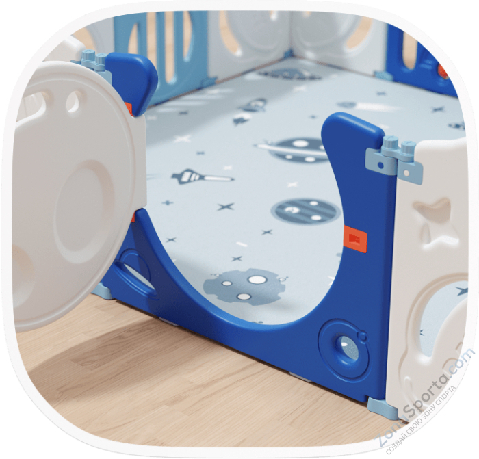 Манеж Unix Kids Supreme Space 160x160 Blue Манеж Unix Kids Supreme Space 160x160 Blue