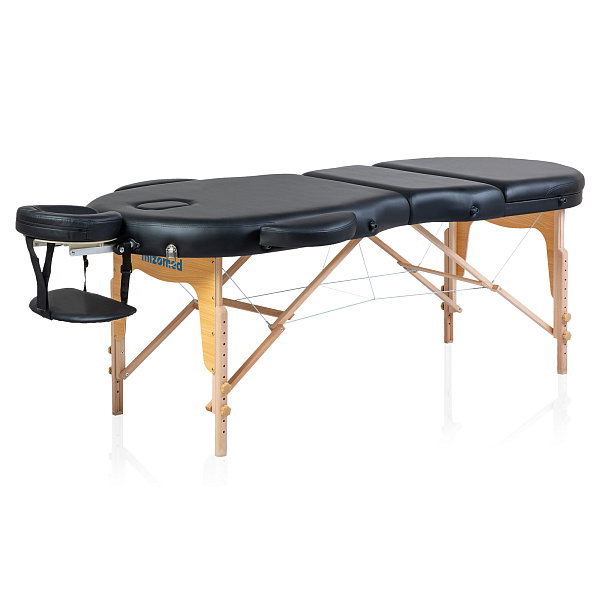 Массажный складной стол Mizomed Premium Oval 3 черный Массажный складной стол Mizomed Premium Oval 3 черный