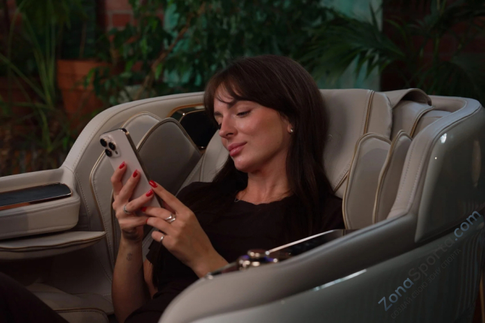 Массажное кресло Senzo Unkai Beige Массажное кресло Senzo Unkai Beige