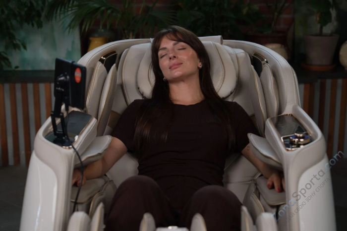 Массажное кресло Senzo Unkai Beige Массажное кресло Senzo Unkai Beige