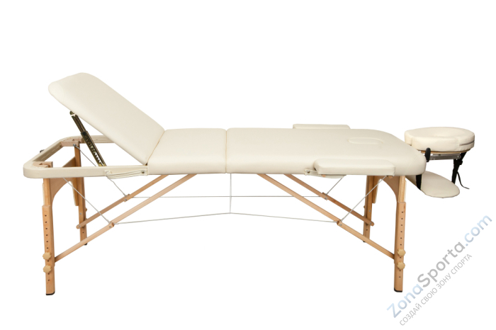 Массажный стол Atlas Sport 70 см складной 3-с деревянный (бежевый) Массажный стол Atlas Sport 70 см складной 3-с деревянный (бежевый)
