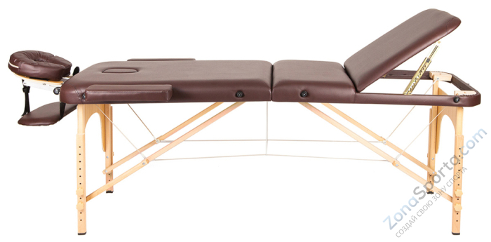 Массажный стол Atlas Sport 70 см складной 3-с деревянный (коричневый) Массажный стол Atlas Sport 70 см складной 3-с деревянный (коричневый)
